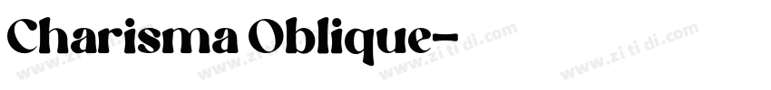 Charisma Oblique字体转换
